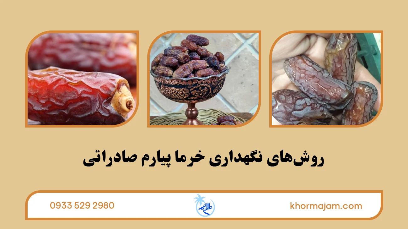 روشهای نگهداری خرما پیارم صادراتی